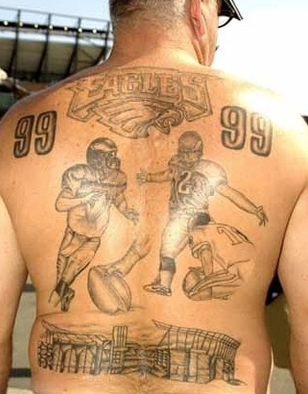 17 Cool Crazy and StraightUp Weird Philadelphia Eagles Tattoos