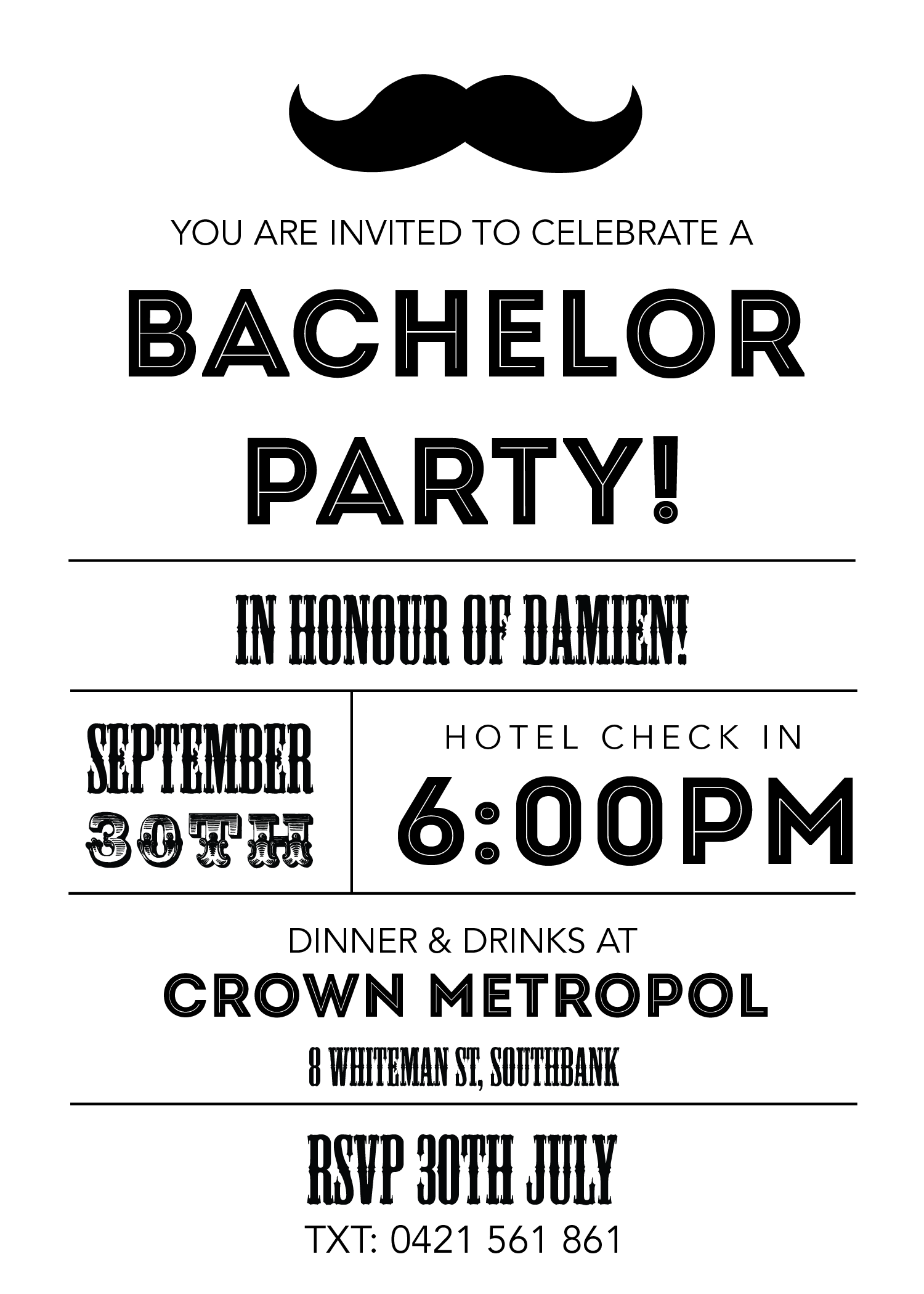 Bachelors Party Invitation Template from cdn.quotesgram.com