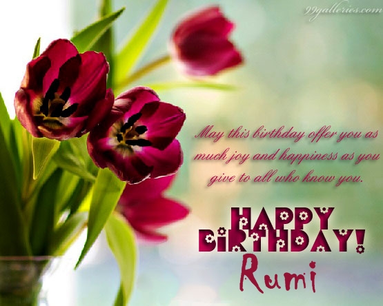 Friend Rumi Birthday Quotes : Rumi Quote: "Friendship of the wise is