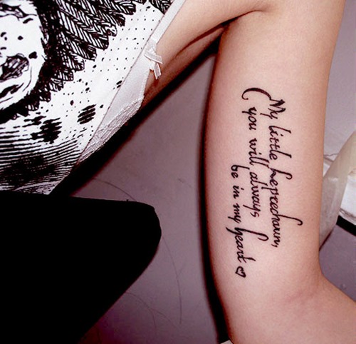 Second tattoo on the same arm. Inside bicep. #tattoo #lett… | Flickr