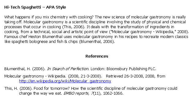 apa format bibliography website example
