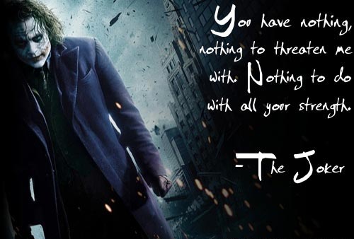 Most Badass Joker Quotes Quotesgram
