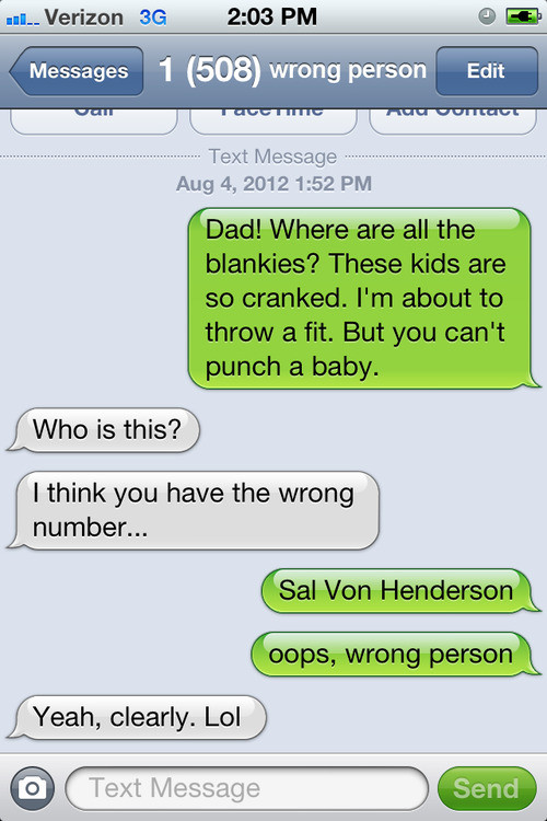 Texting The Wrong Person Funny Quotes. QuotesGram