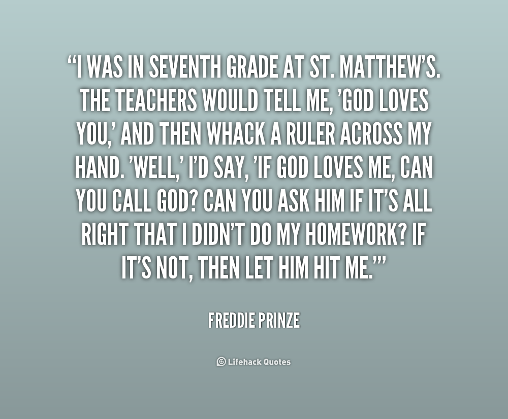 Quotes About 7th Grade. QuotesGram