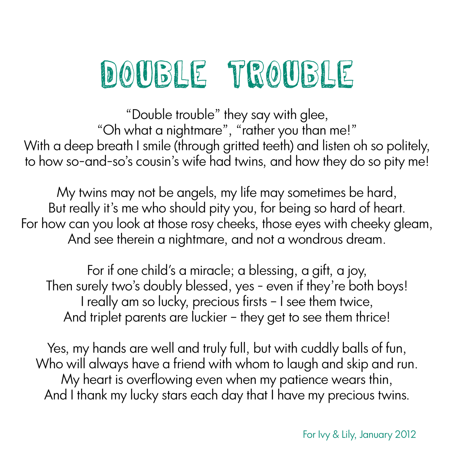 Double Trouble Quotes Quotesgram