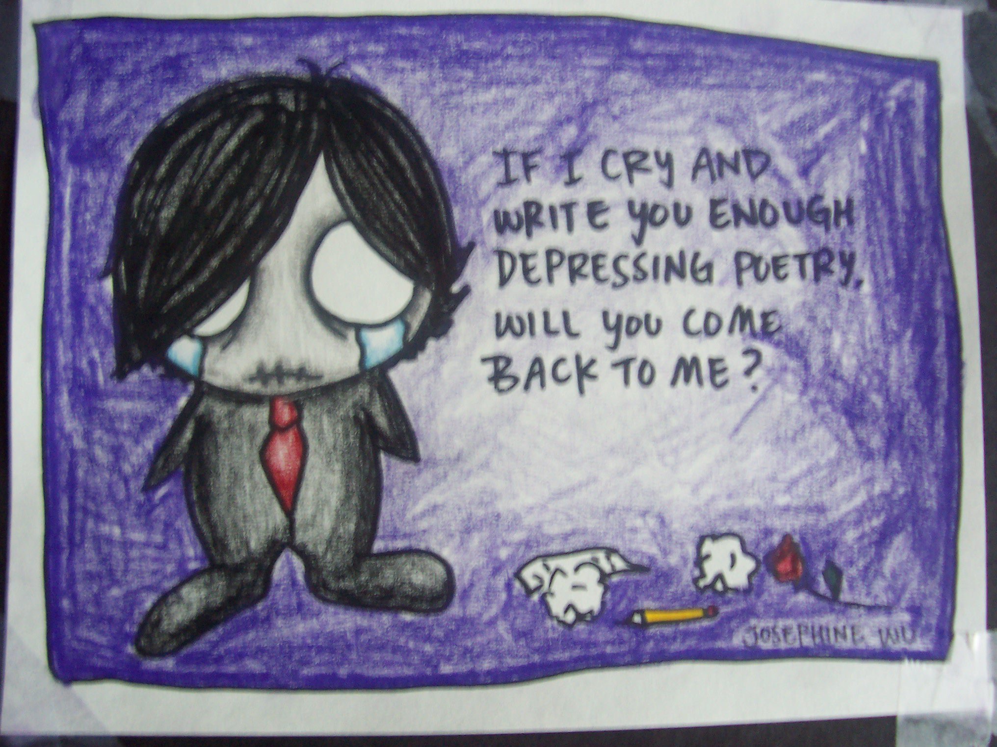 Cartoon Emo Quotes And Poems. QuotesGram
