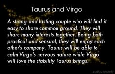 Taurus And Virgo Quotes. QuotesGram