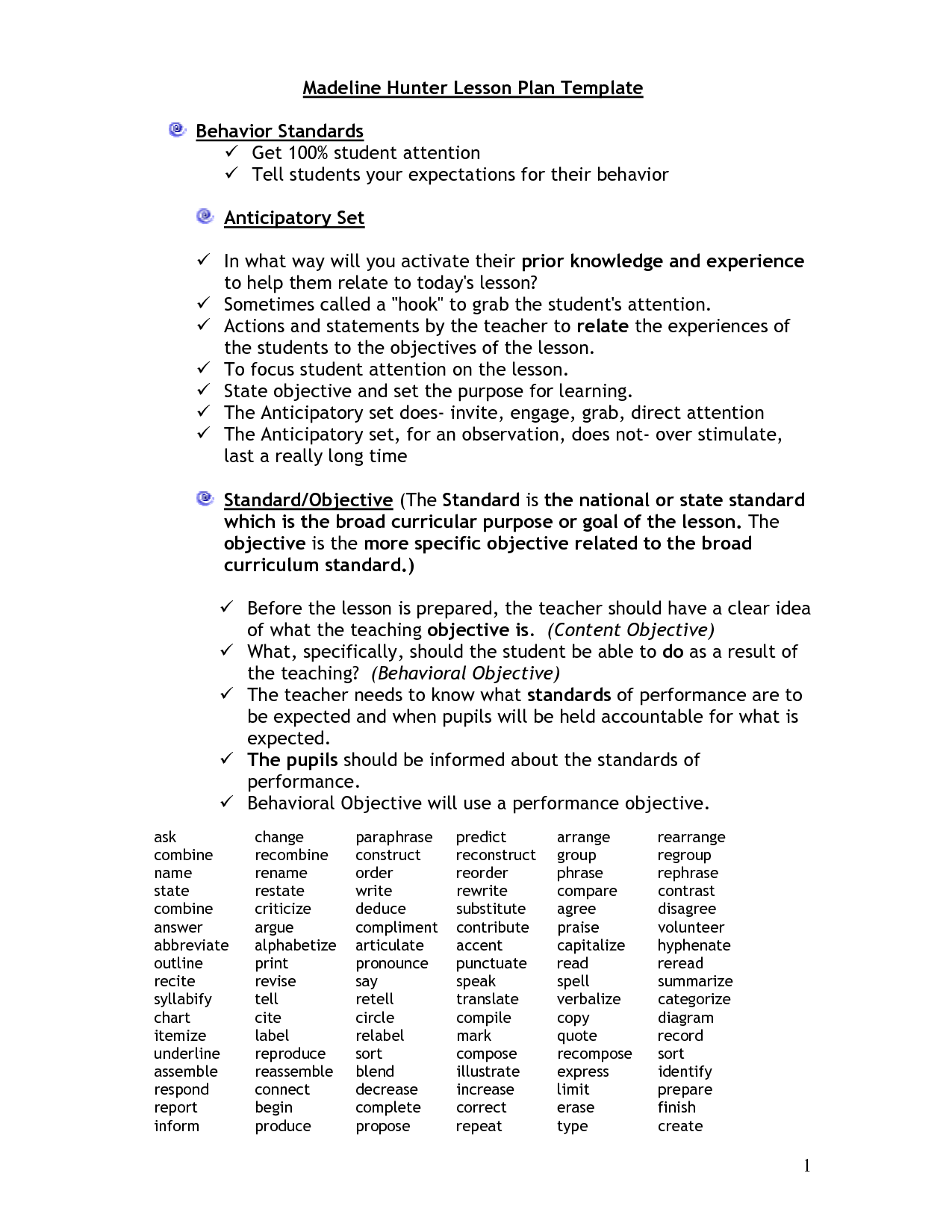 Embedding Quotes Lesson Plan. QuotesGram Regarding Madeline Hunter Lesson Plan Blank Template
