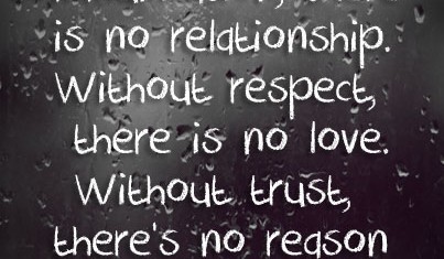 No Love Without Trust Quote Image
