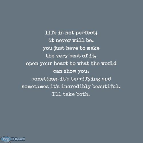 Life Is Not Perfect Quotes. QuotesGram
