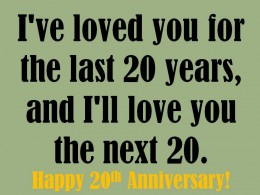 20th Year Wedding Anniversary Quotes