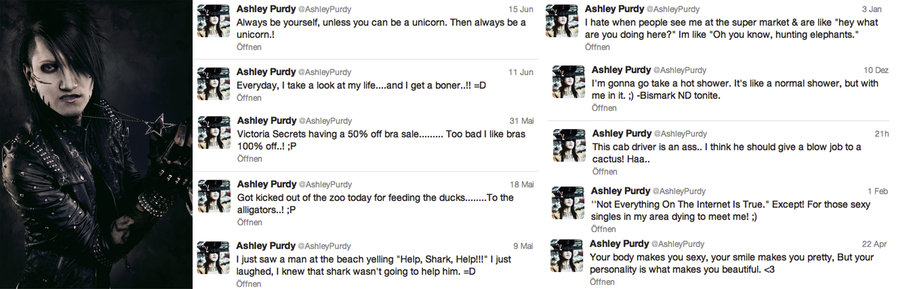 Ashley Purdy Funny Quotes.