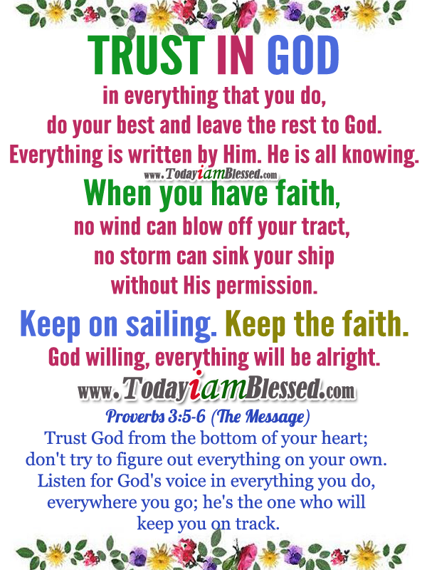 Bible Quotes About Trusting God. QuotesGram