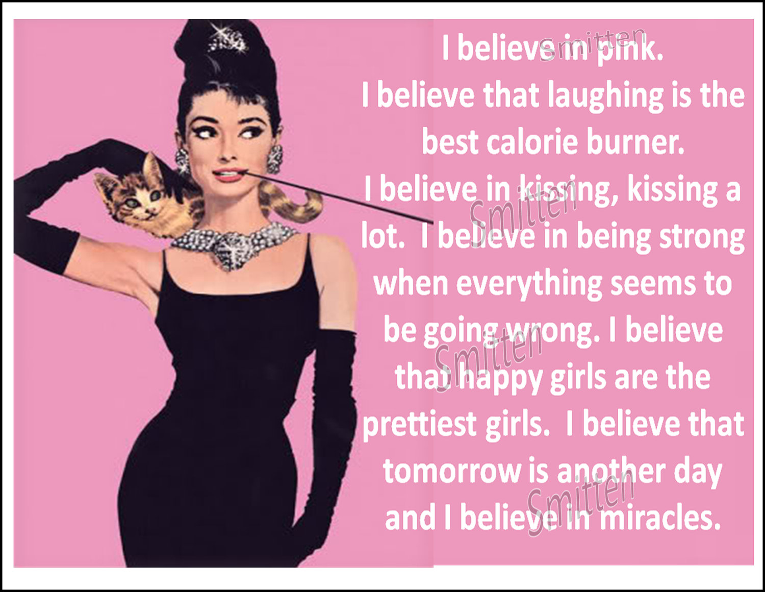 I Believe In Pink Audrey Hepburn Quotes. QuotesGram