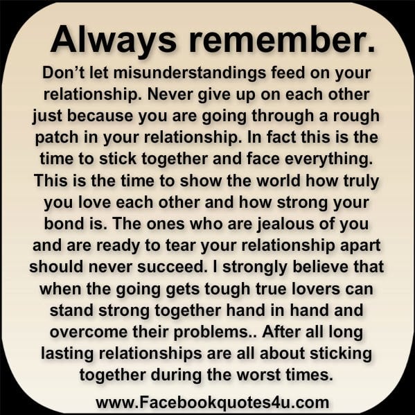 Together quotes in a relationship sticking about 10 Signs