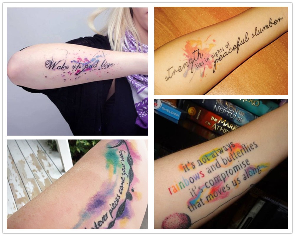Watercolor Tattoos Quotes : quote tattoo word tattoo watercolor tattoo Enough ... - Piercings piercing tattoo trendy tattoos love tattoos new tattoos tatoos free tattoo fonts best tattoo fonts tattoo quotes.