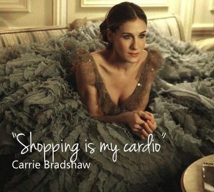 Shopping is my cardio. - Carrie Bradshaw, Sex and the City 🙌😊🛍️, By  Plainview Shopping Centre
