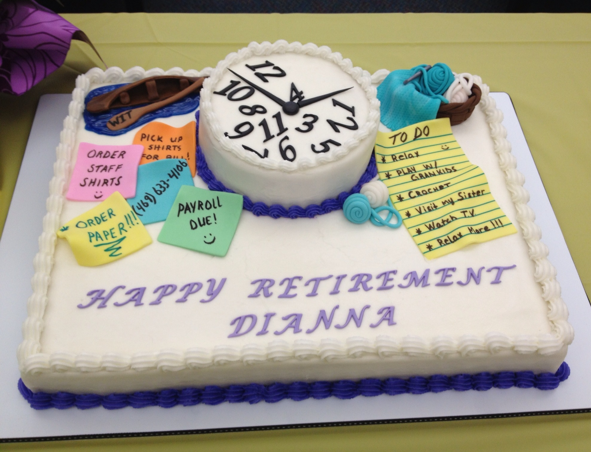 Retirement cake sayings 