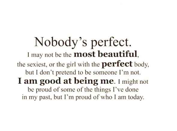 Not Perfect Quotes Women Quotesgram