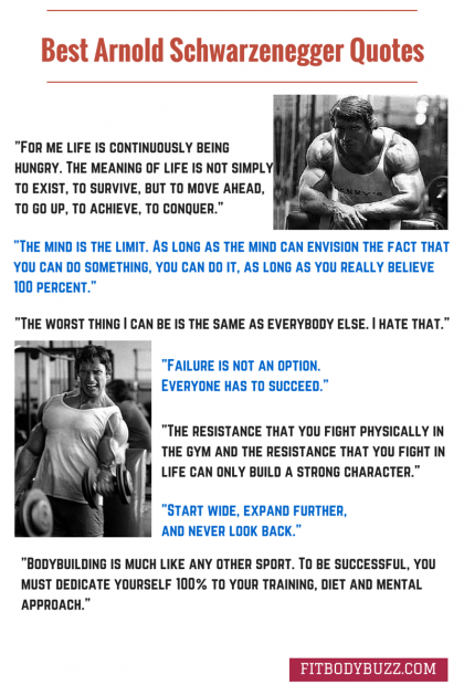 Arnold Schwarzenegger Motivational Quotes. QuotesGram