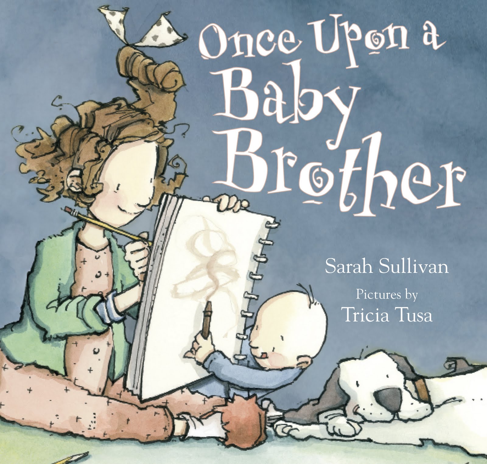 Write brother. Where is sarah brother. baby and brother upset illustration.