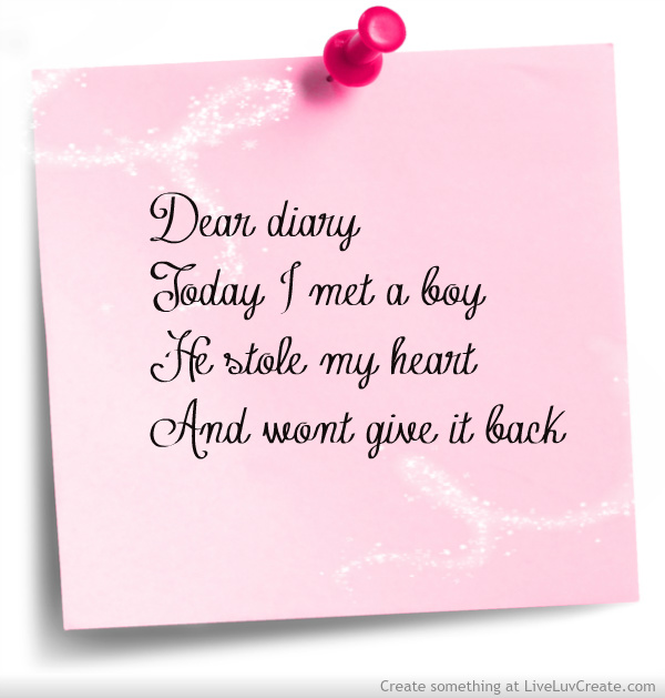 Dear Diary Quotes. QuotesGram