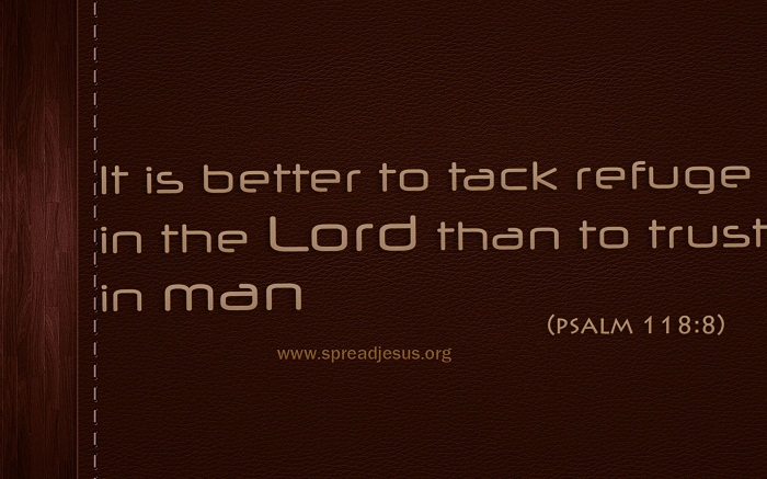 Better to trust in the Lord
