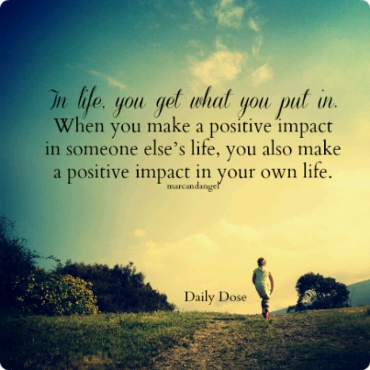 Making An Impact On Others