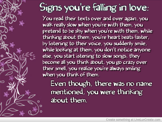 How to know you are falling in love