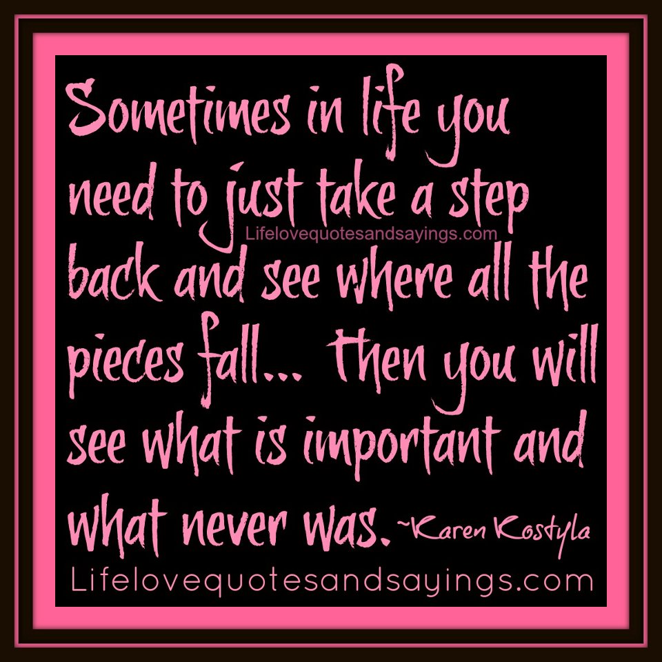 Taking A Step Back Quotes. QuotesGram