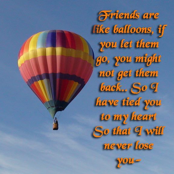 sofa verdrietig haalbaar Friendship Quotes Balloons. QuotesGram