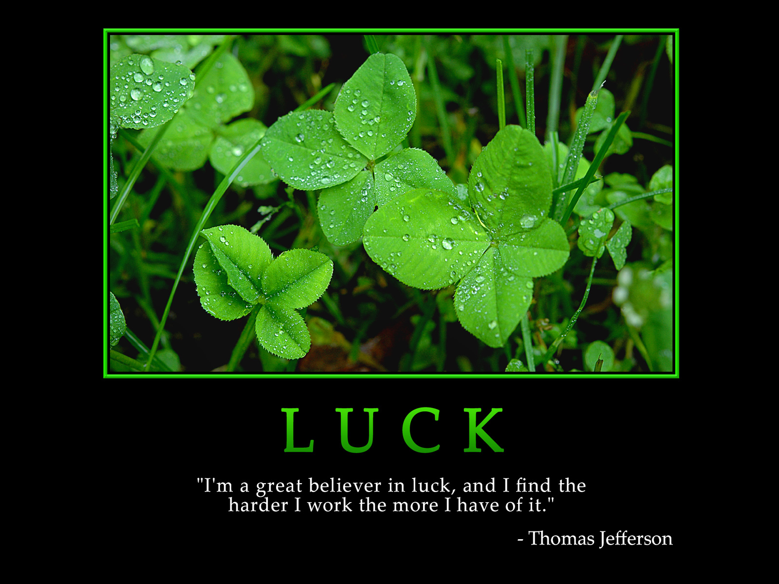 Luck Quotes - Homecare24