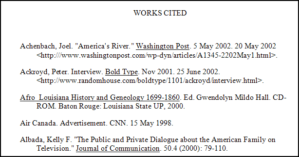 works cited mla format for quotes quotesgram works cited page mla websites