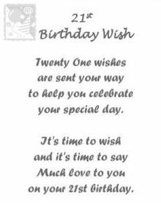 Happy 21st Birthday Wishes Quotes. QuotesGram