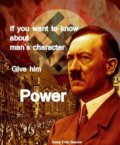 imtimidation to gain powerquote by hitler