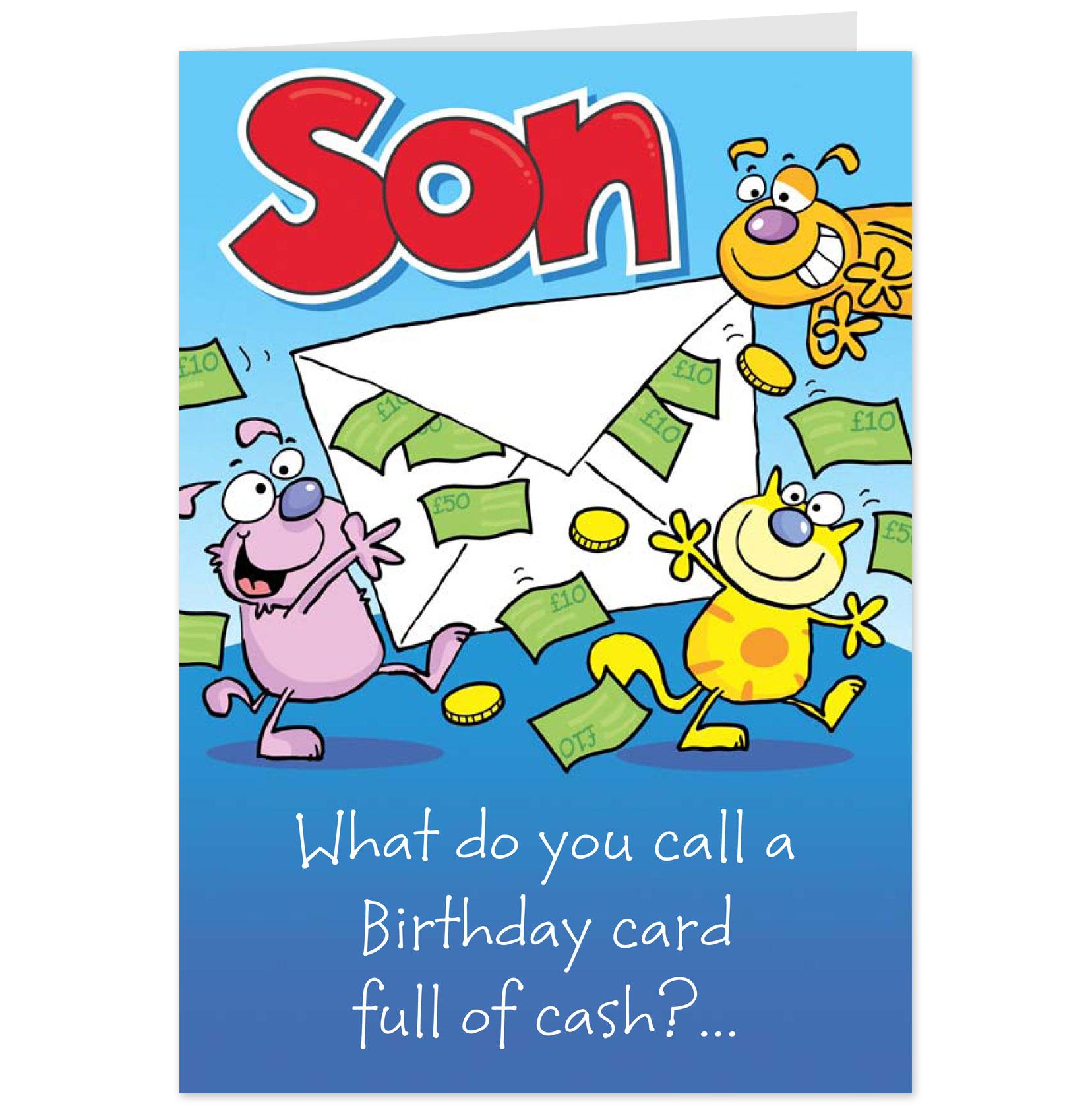 Free Printable Funny Birthday Cards For Son