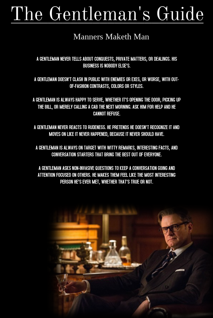 Kingsman Gentlemen Quotes. QuotesGram