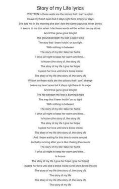 the story of your life lyrics