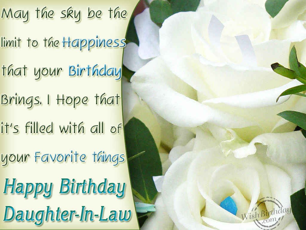 Happy Birthday Daughter In Law Images Free