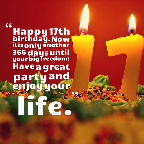 Happy 17th Birthday Quotes Funny Quotesgram