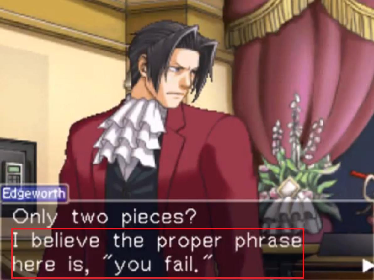 Edgeworth Ace Attorney Quotes Quotesgram