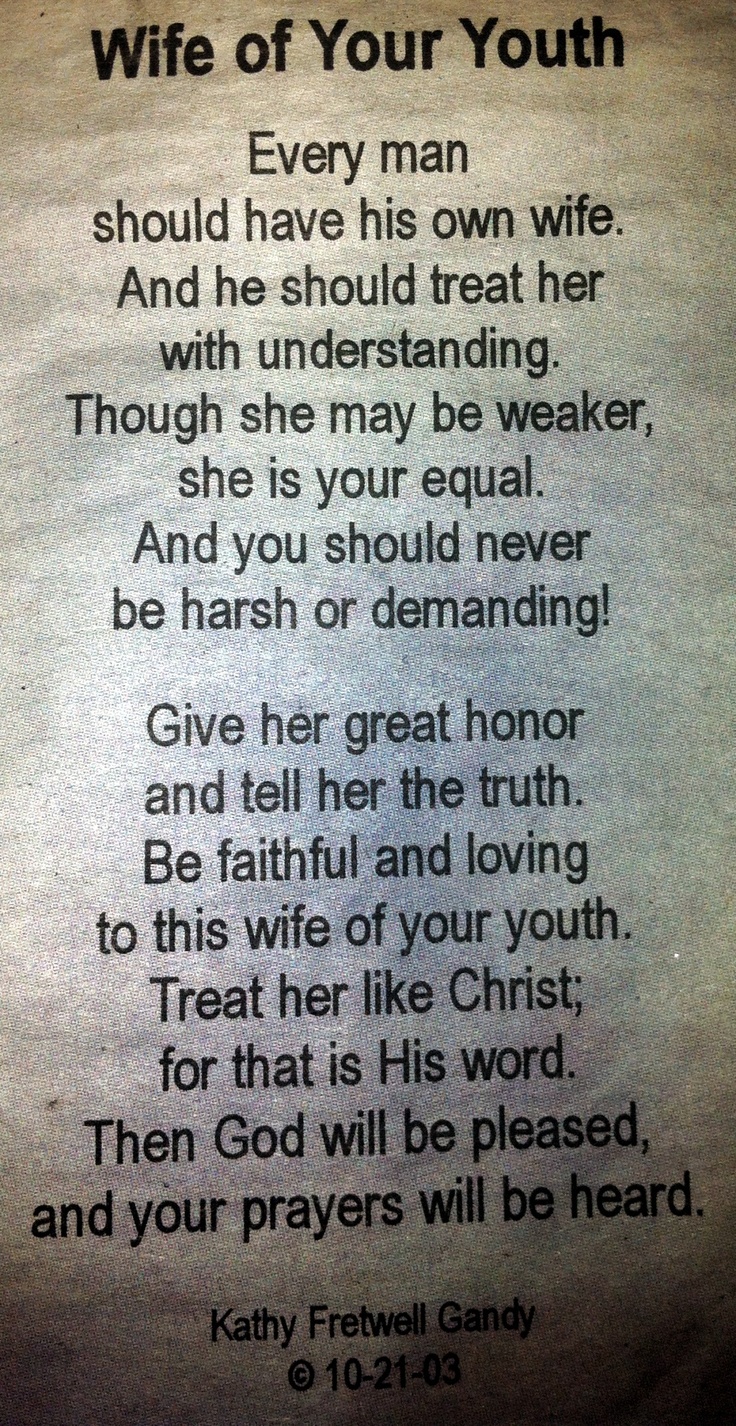 How husbands treat wife?