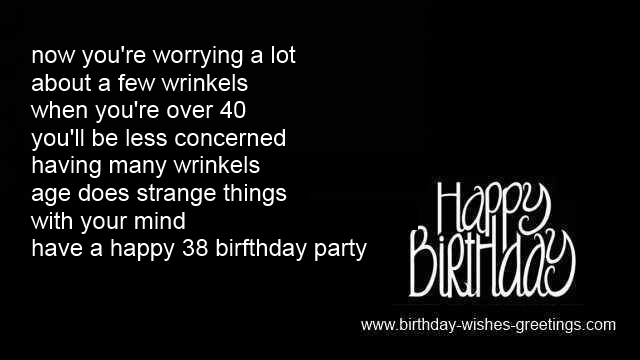 38th Birthday Quotes Funny. QuotesGram