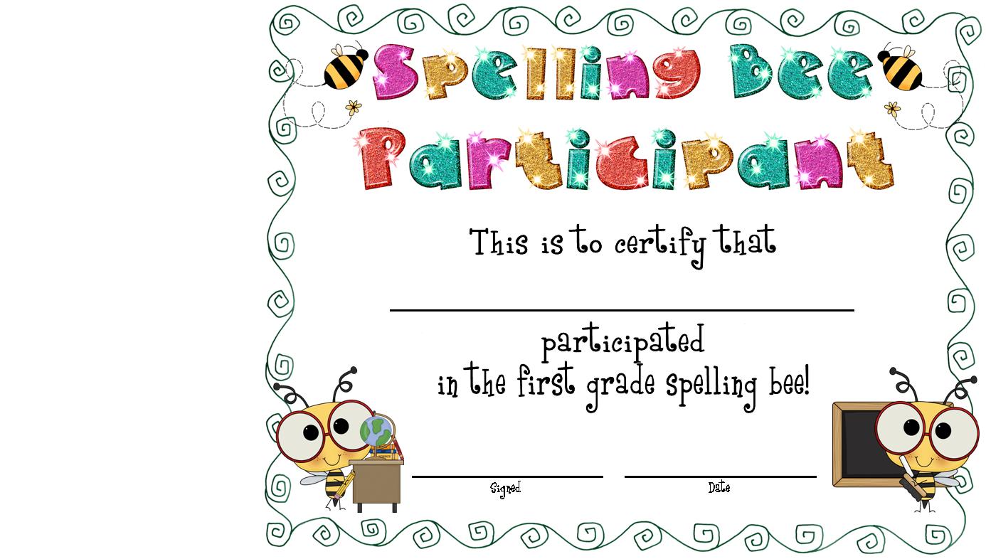 Spelling Bee Quotes. QuotesGram With Spelling Bee Award Certificate Template