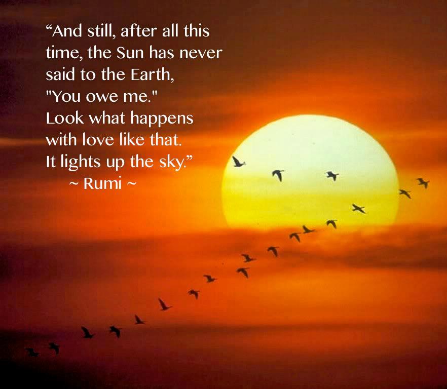 Rumi Sun Quotes Quotesgram