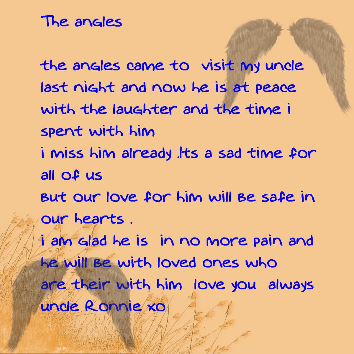 Pictures And Quotes About Losing Your Uncle. QuotesGram