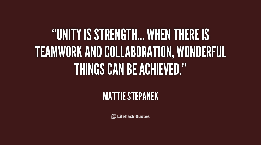 Team Unity Quotes. QuotesGram