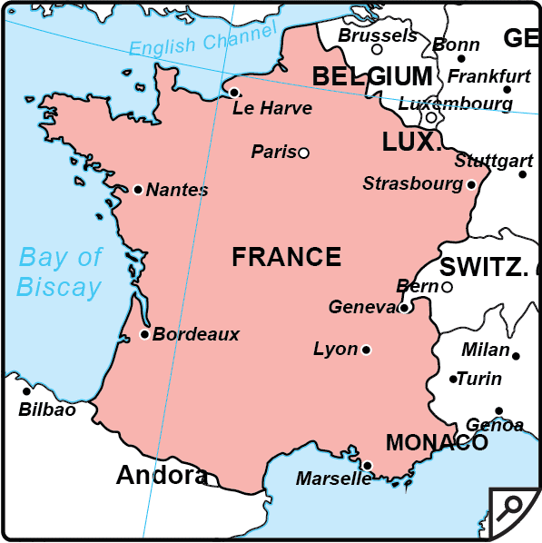 La France En Europe Carte Imvt
