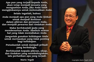 Mario Teguh Quotes Quotesgram