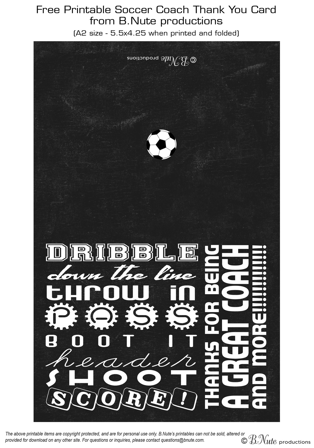 Coach Thank You Card Quotes. QuotesGram Inside Soccer Thank You Card Template